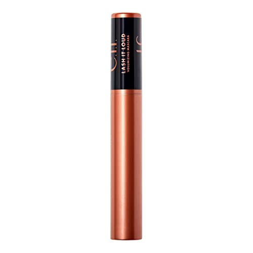 e.l.f. Lash It Loud Mascara, Volumizing & Intensely Pigmented Formula For Fuller & Bolder Lashes, Adds Dimension, Vegan & Cruelty-Free, Black, 1.1 Oz