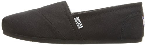 BOBS from Skechers Women's Plush Peace and Love Flat, Black, 10 M US