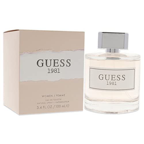 Guess 1981 Eau De Toilette Perfume Spray for Women, 3.4 Fl. Oz.