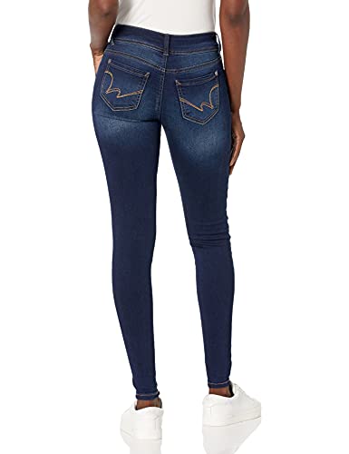 WallFlower Women's Ultra Skinny Mid-Rise Insta Soft Juniors Jeans (Standard and Plus), Lake Pure, 11