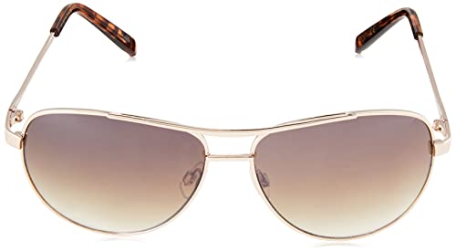 Jessica Simpson J106 Iconic Women's Metal Aviator Pilot Sunglasses with 100% UV Protection. Glam Gifts for Her, 60 mm, Gold