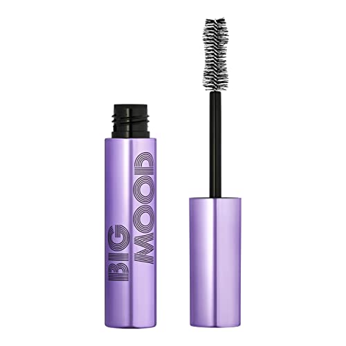 e.l.f. Big Mood Mascara, Instantly Creates Long-Lasting, Bold & Lifted, Voluminous Lashes, Infused with Jojoba Wax, Deep Brown, 0.30 fl Oz