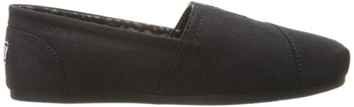 BOBS from Skechers Women's Plush Peace and Love Flat, Black, 10 M US