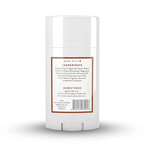 Native Deodorant | Natural Deodorant for Women and Men, Aluminum Free with Baking Soda, Probiotics, Coconut Oil and Shea Butter | Coconut & Vanilla