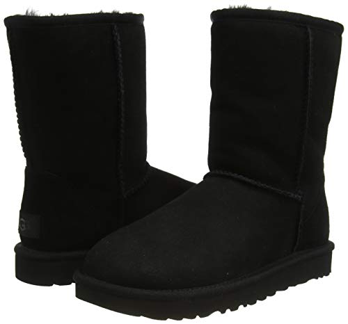 UGG Women's Classic Short II Boot, Black, 7