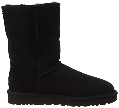 UGG Women's Classic Short II Boot, Black, 7