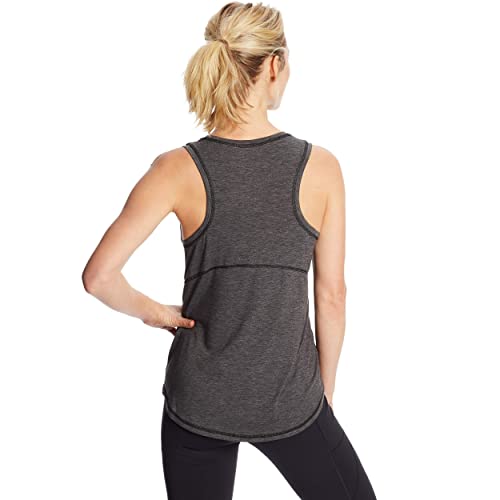 C9 Champion womens Active Tank T Shirt, Ebony Heather, Large US