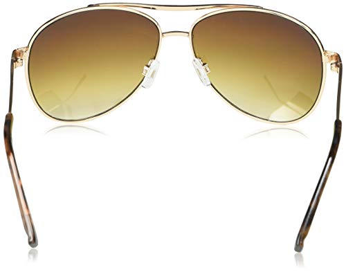 Jessica Simpson J106 Iconic Women's Metal Aviator Pilot Sunglasses with 100% UV Protection. Glam Gifts for Her, 60 mm, Gold