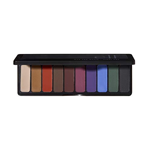 e.l.f. Mad For Matte Eyeshadow Palette, 10 Shades, Jewel Pop, 0.49 Ounce