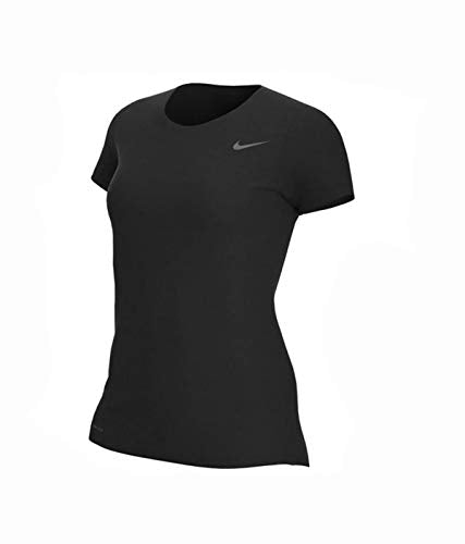 Nike Womens Short Sleeve Legend T SPF 20 (Small) Black