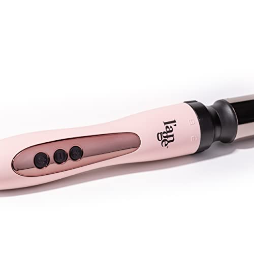 L’Ange Hair Bijou Luxury Styling Set - 32mm and 25mm Titanium Curling Wand - Hair Ceramic Straightener - Professional Hair Dryer - Negative Ionic Technology - (Styling Set)(Blush))