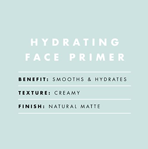 e.l.f., Hydrating Face Primer, Lightweight, Long Lasting, Creamy, Hydrates, Smooths, Fills in Pores and Fine Lines, Natural Matte Finish, Infused with Vitamin E, 0.47 Oz