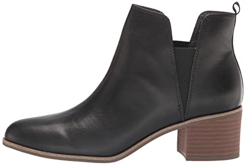 Dr. Scholl's Shoes Womens Teammate Slip On Chelsea Dress Ankle Boot, Black Smooth, 8.5 M US