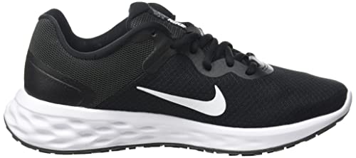 Nike DC3729-003 Womens Running Shoes Revolution 6 Next Nature Black/White/Dark Smoke Grey/Cool Grey US Size 8.5