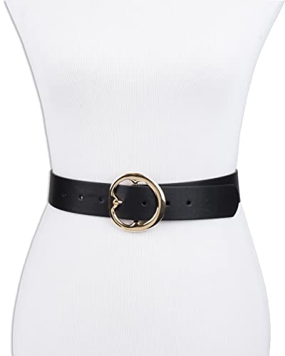 Jessica Simpson Women's Fashion Casual Belt, Black, Large