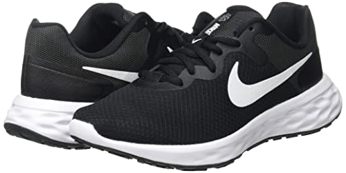 Nike DC3729-003 Womens Running Shoes Revolution 6 Next Nature Black/White/Dark Smoke Grey/Cool Grey US Size 8.5