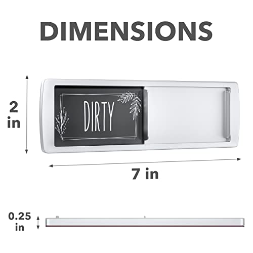 Stylish Dishwasher Magnet Clean Dirty Sign - Ideal Clean Dirty Magnet for Dishwasher and Kitchen Organization - Nice Office or Home Decor - Dirty Clean Dishwasher Magnet with Strong Hold