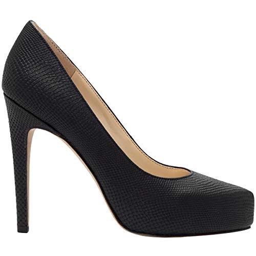 Jessica Simpson Women's Parisah Platform Pump, Black Snake, 5