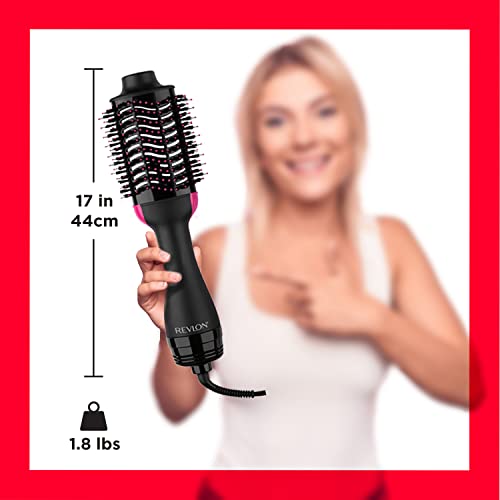 REVLON One-Step Volumizer Enhanced 1.0 Hair Dryer and Hot Air Brush | Now with Improved Motor (Black)