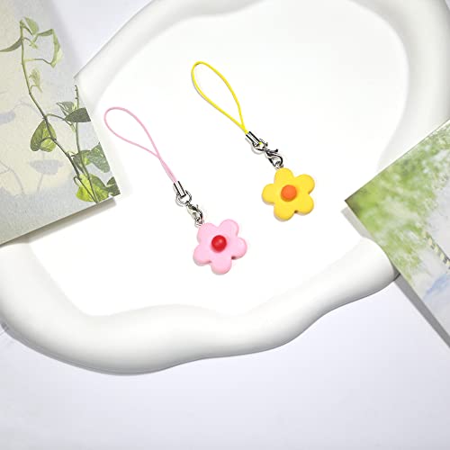 LIRUNQIN Phone Charm Strap Kawaii Accessories Aesthetic Indie Y2k Alt Kidcore Preppy Cute Keychain Jewelry Lanyard String Charms Aesthetic Stuff