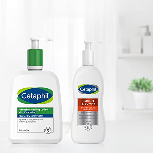 CETAPHIL Intensive Healing Lotion with Ceramides 16 oz For Dry, Rough, Flaky Sensitive Skin 24-Hour Hydration Fragrance, Paraben & Gluten Free