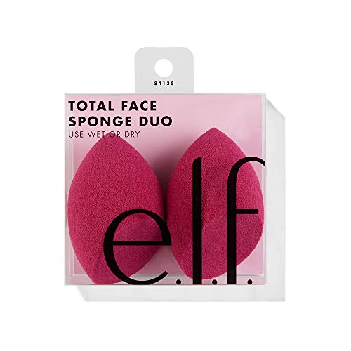 e.l.f. Cosmetics Total Face Sponge Duo, 2 Count