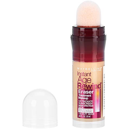 Maybelline Instant Age Rewind Eraser Treatment Makeup with SPF 18, Anti Aging Concealer Infused with Goji Berry and Collagen, Buff Beige, 1 Count