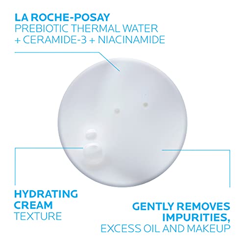 La Roche-Posay Toleriane Hydrating Gentle Face Cleanser, Daily Facial Cleanser with Niacinamide and Ceramides for Sensitive Skin, Moisturizing Face Wash for Normal to Dry Skin, Fragrance Free