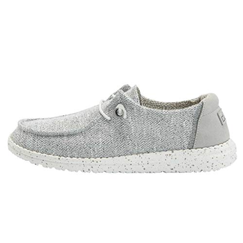 Hey Dude Women's Wendy Stretch Cloud Size 8 | Women’s Shoes | Women’s Lace Up Loafers | Comfortable & Light-Weight