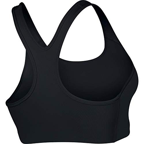 Women's Nike Swoosh Sports Bra, Sports Bra for Women with Compression & Medium Support, Black/White, XL