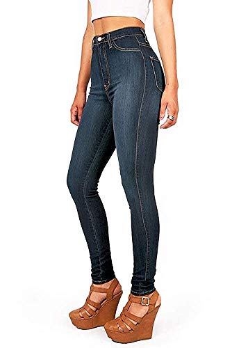 Vibrant Women’s Denim Skinny Jeans – Super Stretch High Waisted Classic Casual Slim Fit Pants VP88 DStone 11