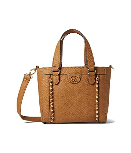 Jessica Simpson Gia Satchel Tonal Python Pecan One Size