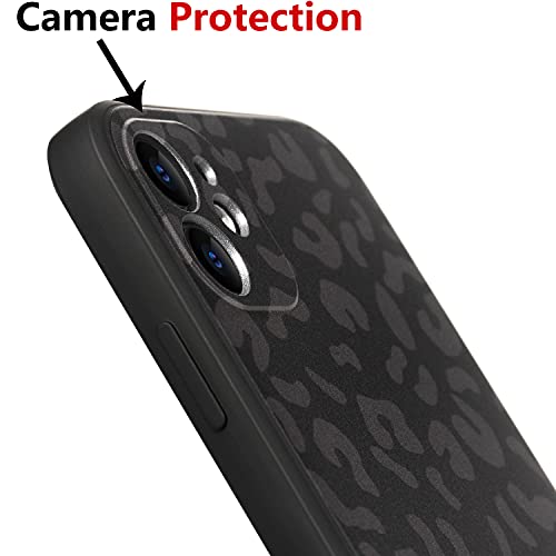 KUMTZO Compatible with iPhone 11 Leopard of The Night Print Case, Fashion Black Leopard Cheetah Pattern Protective Cover for Women Girls Men Boys with for iPhone 11 6.1 Inch