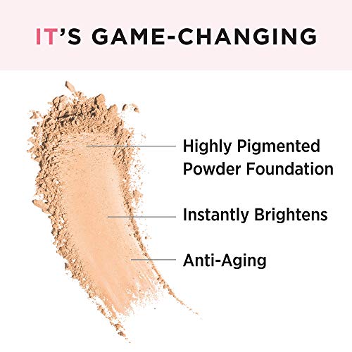 IT Cosmetics Celebration Foundation Illumination, Medium (W) - Full-Coverage, Anti-Aging Powder Foundation - Blurs Pores, Wrinkles & Imperfections - 0.3 oz Compact