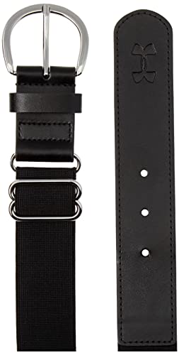 Under Armour Women's Standard Softball Belt, (001) Black / / White, One Size Fits All