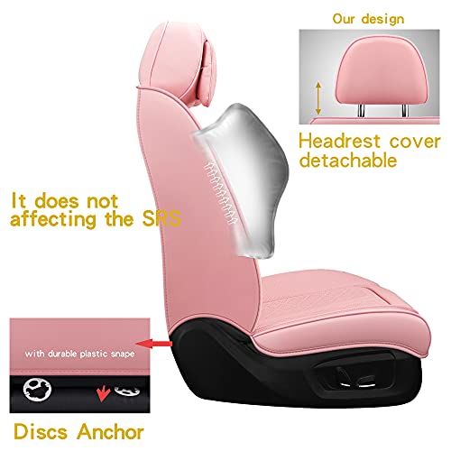 NS YOLO Full Coverage Faux Leather Car Seat Covers Universal Fit for Cars,SUVs and Pick-up Trucks with Waterproof Leatherette in Auto Interior Accessories