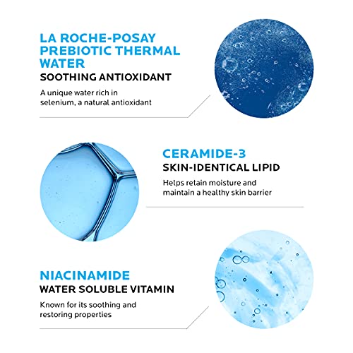 La Roche-Posay Toleriane Hydrating Gentle Face Cleanser, Daily Facial Cleanser with Niacinamide and Ceramides for Sensitive Skin, Moisturizing Face Wash for Normal to Dry Skin, Fragrance Free