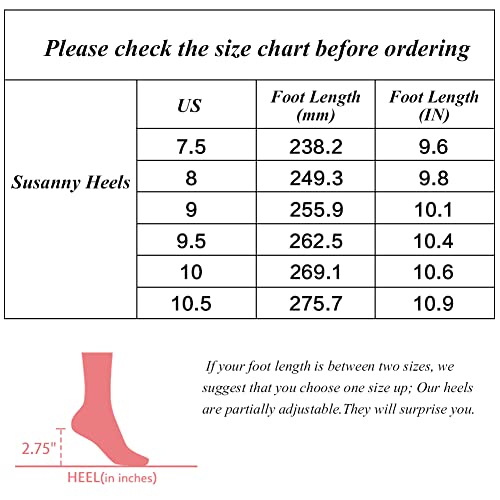 Susanny Black Rhinestone Heels for Women Bow Heels Evening Party Ankle Strap Closed Toe Pumps Office Kitten Heels Dress Heeled Prom Shoes 7.5