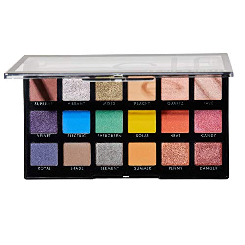 e.l.f. 18 Hit Wonders Eyeshadow Palette, 18 Shades, Matte, Satin & Shimmer, Ultra-Pigmented, 0.63 Oz (18g)