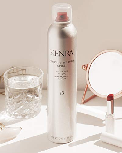 Kenra Perfect Medium Spray 13 50% | Provides Styling Control Without Stiffness | Medium Hold | Fast-Drying Formulation | High Shine Finish | All Hair Types | 10 oz