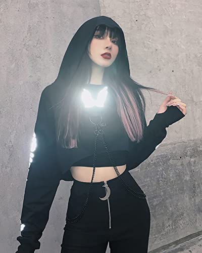 Crop Tops Gothic Black Workout Tops for Women Black Tops Goth Emo Tops Gothic Clothing Women Tops Black Crop Tops Tops Crop Tops Emo Tops Goth Tops alt Tops Aesthetic Cross Shirt y2k