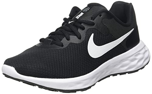 Nike DC3729-003 Womens Running Shoes Revolution 6 Next Nature Black/White/Dark Smoke Grey/Cool Grey US Size 8.5