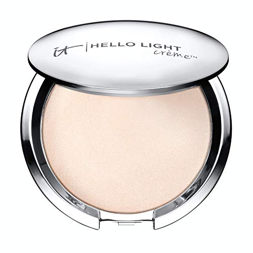 IT Cosmetics Hello Light Creme Luminizer - Anti-Aging Highlighter - Brightens, Hydrates & Awakens Skin - With Silk, Hydrolyzed Collagen, Peptides & Antioxidants - 0.23 oz