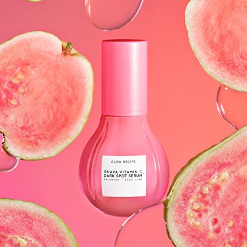 Glow Recipe Guava Vitamin Dark Spot C Serum, Potent Serum Treats and Prevents Dark Spots with 5 Forms of Vitamin C, Guava Extract and Seed Oil for Even Toned Skin (30ml)