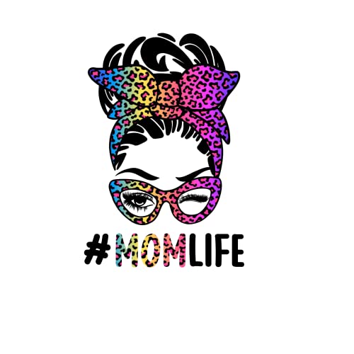 MOM Life Stickers Decals 2 PCS 2OWLS Decals Mom Life Decal Vinyl Car Sticker Vans Truck stickers for water bottles decals|4.5 x 3.15 inches | MOM LIFE Sticker Decal Vinyl for Cars water bottles trucks vans electronics |Rainbow Cheetah Print stickers Anima