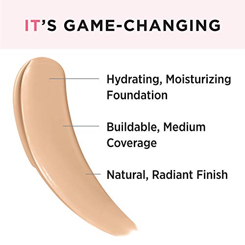 IT Cosmetics Your Skin But Better Foundation + Skincare, Light Neutral 22 - Hydrating Coverage - Minimizes Pores & Imperfections, Natural Radiant Finish - With Hyaluronic Acid - 1.0 fl oz