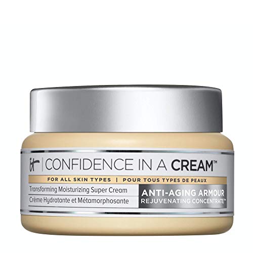 it COSMETICS Confidence In A Cream - Facial Moisturizer - Reduces The Look Of Wrinkles & Pores, Visibly Brightens Skin - With Hyaluronic Acid & Collagen - 2.0 fl oz