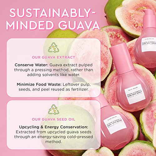 Glow Recipe Guava Vitamin Dark Spot C Serum, Potent Serum Treats and Prevents Dark Spots with 5 Forms of Vitamin C, Guava Extract and Seed Oil for Even Toned Skin (30ml)