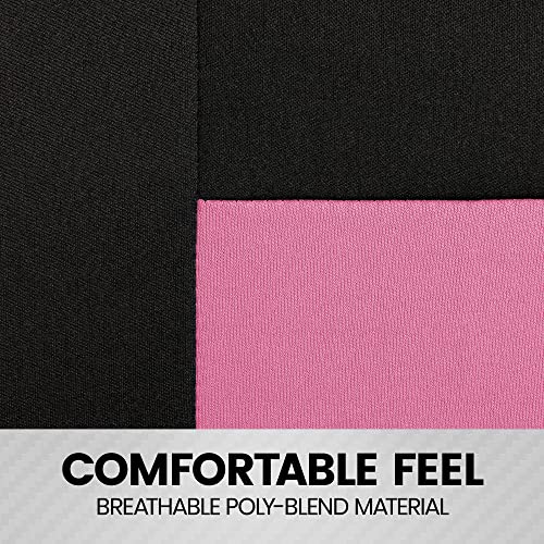 BDK PolyPro Pink Car Seat Covers for Women Full Set – Front and Rear Split Bench, Easy Install with Two-Tone Accent, Interior Covers for Auto Truck Van SUV