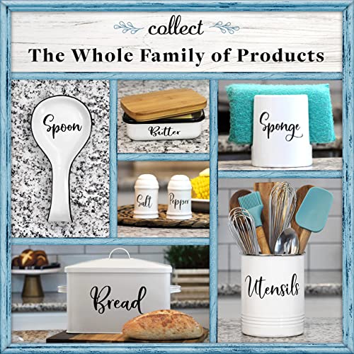 Home Acre Designs Bread Box - Large Farmhouse Decor Style Pantry Organization and Storage Container for Countertop - Rustic Kitchen Decor